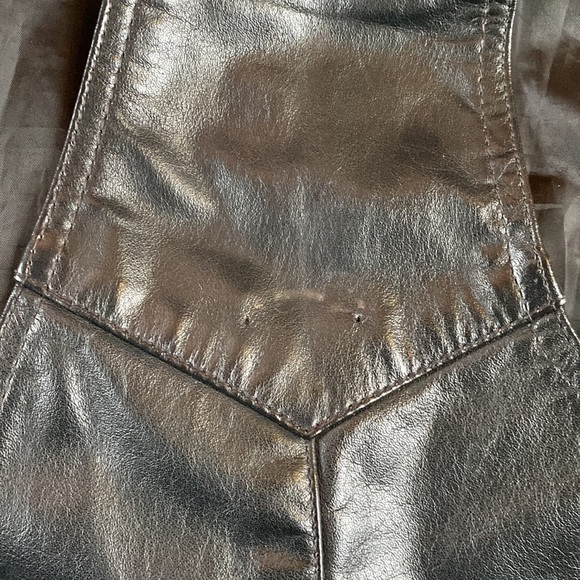 Leather biker vest Large - Picture 9 of 9
